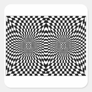 OP - Art #6 in Emporio Moffa Quadratischer Aufkleber