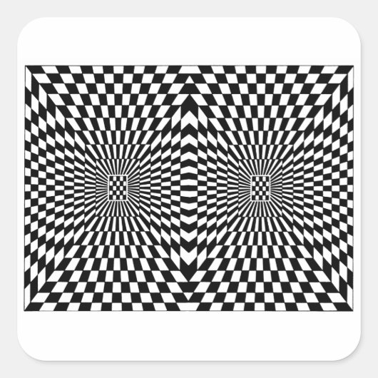 OP - Art #6 in Emporio Moffa Quadratischer Aufkleber (Vorderseite)