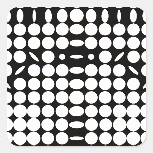 OP - Art #6 in Emporio Moffa Quadratischer Aufkleber (Vorderseite)
