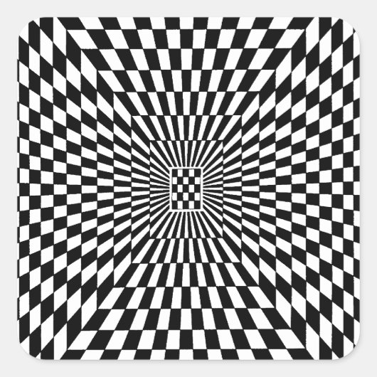 OP - Art #8 in Emporio Moffa Quadratischer Aufkleber (Vorderseite)