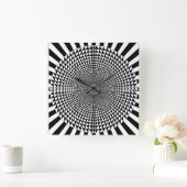 OP - Art #9 in Emporio Moffa Quadratische Wanduhr (Zuhause)