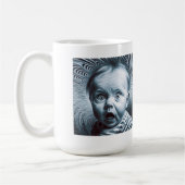 Op Art Baby Classic Tasse, 15 oz Kaffeetasse (Links)