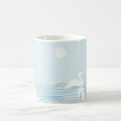 OP Art Blue Swan Drift Tasse (Mittel)