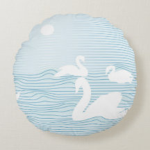 OP Art Blue Swan Drift Tasse