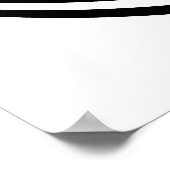 Op Art Bullseye Excentric Schwarz-weiß Poster (Ecke)