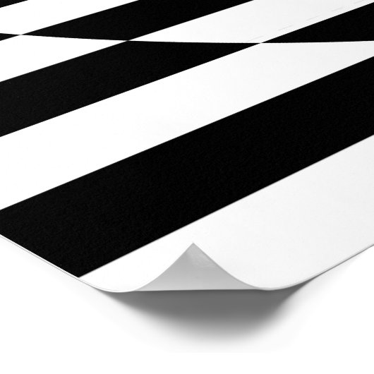 Op Art Contrasting Concentrric Circles 01 Poster (Ecke)