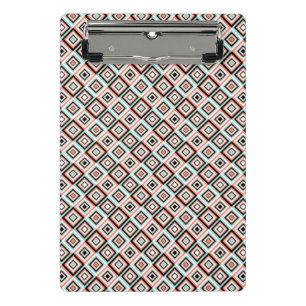 Op Art Diamond Formen Mini Klemmbrett
