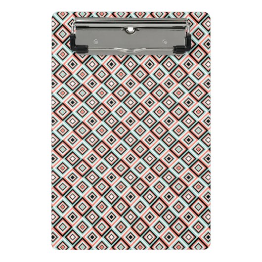 Op Art Diamond Formen Mini Klemmbrett (Vorderseite)