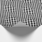 Op-Art Dots Geschenkpapier (Ecke)