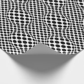 Op-Art Dots Geschenkpapier (Ecke)