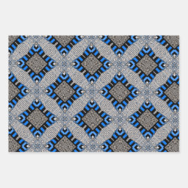 Op Art, Dots und Deko Sampler Geschenkpapier Set