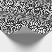 Op-Art Flash Geschenkpapier (Ecke)