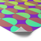 Op Art gegenüberstehen einander Poster (Ecke)