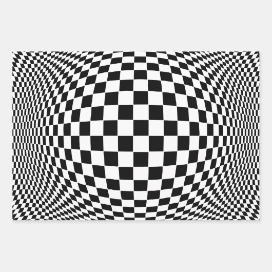 Op Art Geschenkpapier Set (Vorderseite 2)