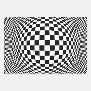 Op Art Geschenkpapier Set