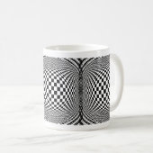 Op Art Kaffeetasse (VorderseiteRechts)