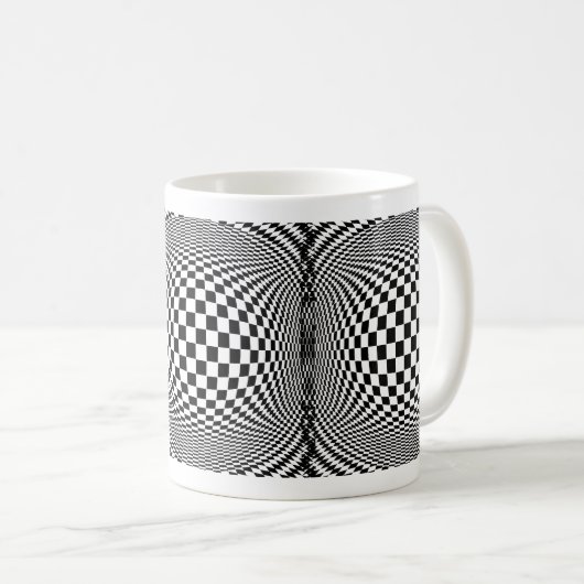 Op Art Kaffeetasse (VorderseiteRechts)