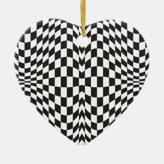Op Art Karos Keramik Ornament