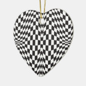 Op Art Karos Keramik Ornament (Links)