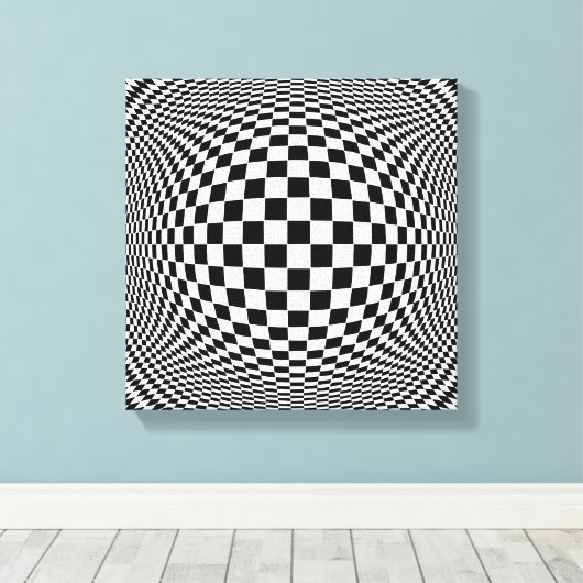 Op Art Leinwanddruck (Insitu (Holzboden))