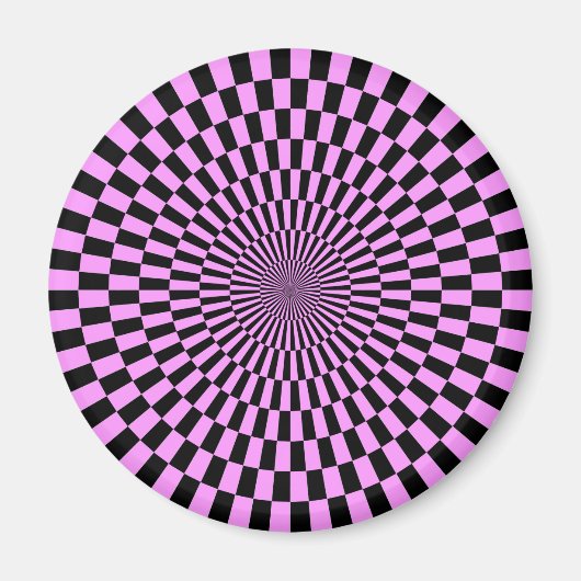 Op Art - Light Violet and Black Magnet (Vorne)