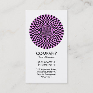 Op Art - Light Violet and Black Visitenkarte