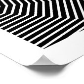 Op Art nur symmetrische Formen 04 Nahtlos Poster (Ecke)