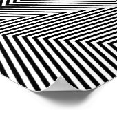 Op Art nur symmetrische Formen 06 Poster (Ecke)