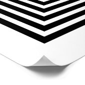Op Art nur symmetrische Formen 08 Poster (Ecke)