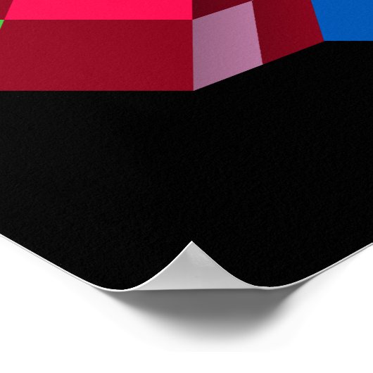 Op-Art (optische geometrische Kunst) Standardgröße Poster (Ecke)