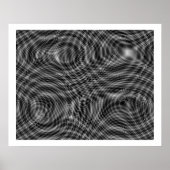 Op Art Random Moire Waves 01 Nahtlos Poster (Vorne)