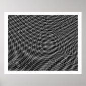 Op Art Random Moire Waves 01 Poster (Vorne)
