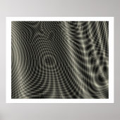 Op Art Random Moire Waves 09 Poster (Vorne)