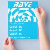 Op Art Rave Custom Flyer (Hand)