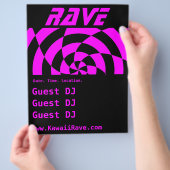 Op Art Rave Custom Flyer (Hand)