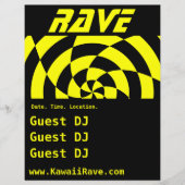 Op Art Rave Custom Flyer (Vorne)