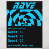 Op Art Rave Custom Flyer (Vorne)