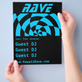 Op Art Rave Custom Flyer (Hand)