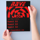 Op Art Rave Custom Flyer (Hand)