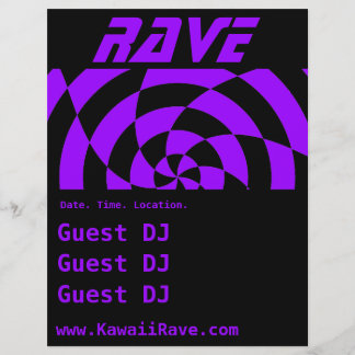Op Art Rave Custom Flyer