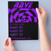 Op Art Rave Custom Flyer (Hand)