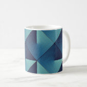 Op Art Rhombusse: Stilvoll Kaffeetasse (VorderseiteRechts)