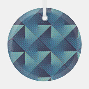 Op Art Rhombusse: Stilvoll Ornament Aus Glas