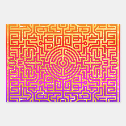 Op Art Sampler Geschenkpapier Set (Vorderseite 3)