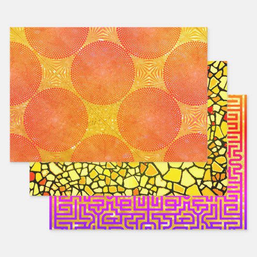 Op Art Sampler Geschenkpapier Set (Set)