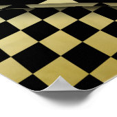 Op Art schachte Herzen Poster (Ecke)