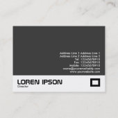 Op Art - Schwarz und Weiß Visitenkarte (Rückseite)