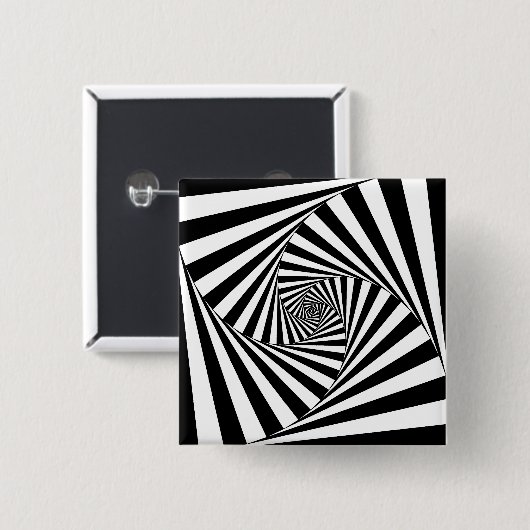 Op Art Spiral Button (Vorne & Hinten)