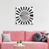 Op art sunrise leinwanddruck (Insitu (Wohnzimmer))