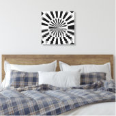 Op art sunrise leinwanddruck (Insitu (Schlafzimmer))